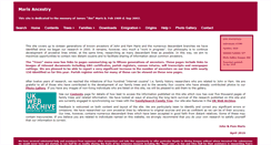 Desktop Screenshot of marisancestry.co.uk